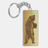 灰色グマ キーホルダー (正面左)