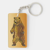 灰色グマ キーホルダー (裏面)