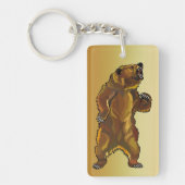 灰色グマ キーホルダー (正面)