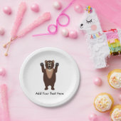 灰色グマ ペーパープレート (パーティー)