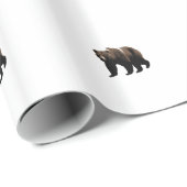 灰色グマ ラッピングペーパー (ロールコーナー)