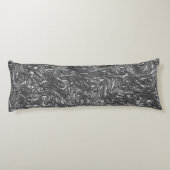 灰色グラファイトの曲面でざらざらした質感 ボディピロー (裏面)