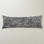 灰色グラファイトの曲面でざらざらした質感 ボディピロー (正面)