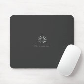 灰色コンピュータローディングの記号のmousepad マウスパッド (マウス)
