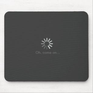 灰色コンピュータローディングの記号のmousepad マウスパッド