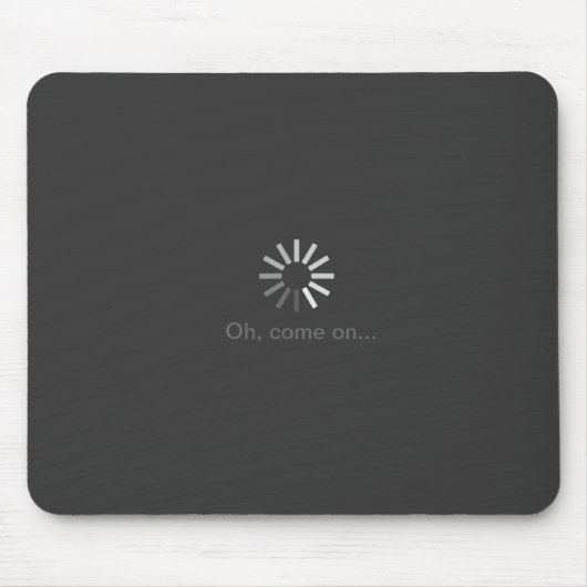 灰色コンピュータローディングの記号のmousepad マウスパッド (正面)