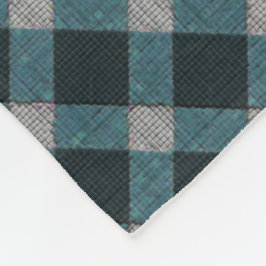 灰色シアノタータンチェックスタイル及び光彫刻レリーフ、 浮き彫り フリースブランケット