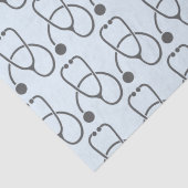 灰色スタイリッシュ聴診器パターン 薄葉紙 (詳細)
