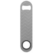 灰色ストライプ織りパターン スピード栓抜き (裏面)