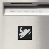 灰色スノーモービル マグネット (インサイチュ (食洗機))