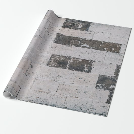 灰色セメント壁 ラッピングペーパー (アンロールド)