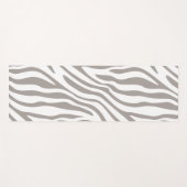 灰色ゼブラ印刷 ヨガマット (正面(横))