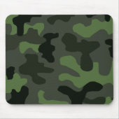 灰色ダークグリーン迷彩第14プリント  マウスパッド (正面)