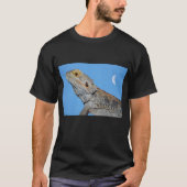 灰色トカゲ半月 Tシャツ (正面)