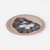 灰色バンドを付けられたkingsnake ペーパープレート (アングル)