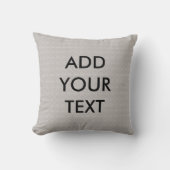 灰色パーソナライズされた幾何枕 クッション (正面)