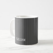 灰色パーソナライズされた梅毒 コーヒーマグカップ (正面左)