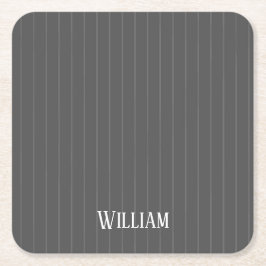 灰色パーソナライズされた梅毒 スクエアペーパーコースター