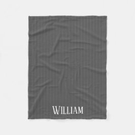 灰色パーソナライズされた梅毒 フリースブランケット