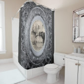 灰色ビクトリアンの女性のショーカーテン シャワーカーテン (インサイチュ)