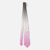 灰色ピンクグラデーション色 ネクタイ (裏面)