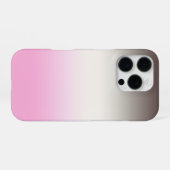 灰色ピンクグラデーション色 iPhoneケース (裏面横)