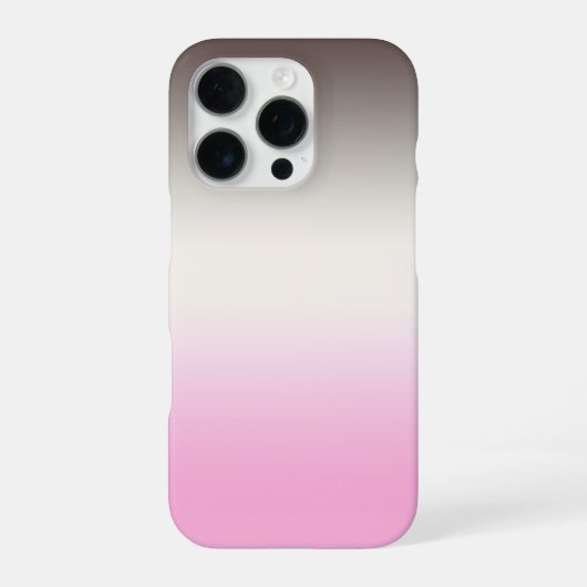 灰色ピンクグラデーション色 iPhoneケース (裏面)
