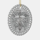 灰色ファンシーカドセウスナース セラミックオーナメント (右)