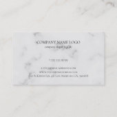 灰色フェイク大理石銀脈 名刺 (裏面)