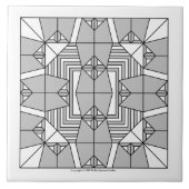 灰色フクロウ タイル (正面)