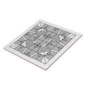 灰色フクロウ タイル (側面)