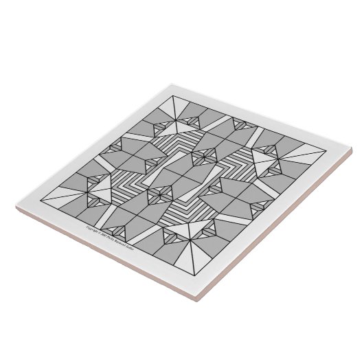 灰色フクロウ タイル (側面)