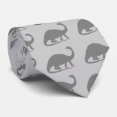 灰色ブロントサウルス ネクタイ (ロール)
