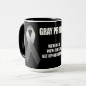 灰色プライド マグカップ (正面左)