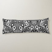 灰色ペイズリー枕 ボディピロー (裏面)