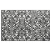 灰色ペイズリー織物 ファブリック (ヤード)