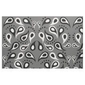 灰色ペイズリー織物 ファブリック (ファットクウォーター)