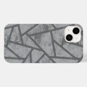 灰色モザイク模様 Case-Mate iPhoneケース (裏面 (横))