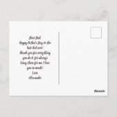 灰色モダンの美学は父の日が幸せだ ポストカード (裏面)