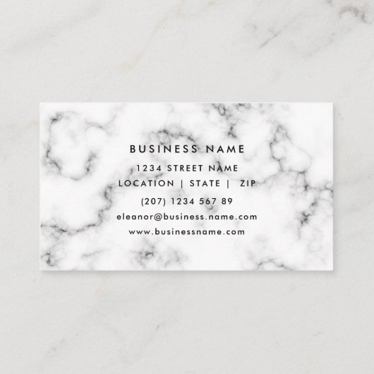 灰色モダン大理石プロフェッショナル 名刺 (裏面)