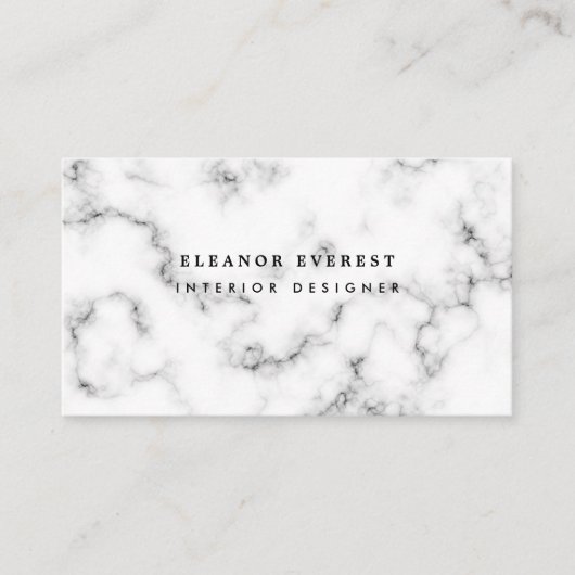 灰色モダン大理石プロフェッショナル 名刺 (正面)