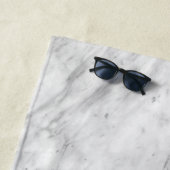 灰色モダン大理石 ビーチタオル (インサイチュ)