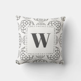 灰色モダン幾何学模様 クッション