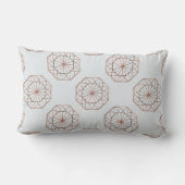 灰色モダン銅八角形パターンランバーピロー ランバークッション (裏面)