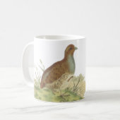 灰色ヤマウズラのGamefowlの写真 コーヒーマグカップ (正面左)