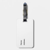 灰色リスのハイドパークロンドン。 ラゲッジタグ (裏面縦)