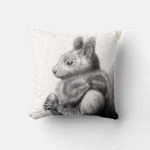 灰色リスの毛皮のスカーフを持つ赤いリス（雪）