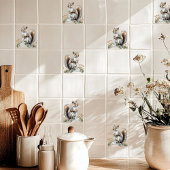 灰色リス タイル