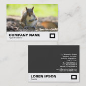 灰色リス 名刺 (正面/裏面)