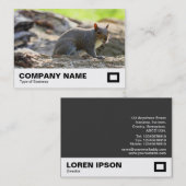 灰色リス 名刺 (正面/裏面)